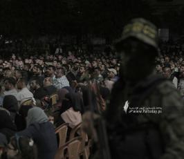  ذكرى معركة سيف القدس .. الجهاد الإسلامي وذراعها العسكري سرايا القدس تحيي ذكرى شهداء تاسعة البهاء خلال مهرجان جماهيري شرق غزة (21)