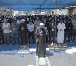 الجهاد تقيم صلاة الجمعة تضامنا مع الاسير المضرب عن الطعام خليل العواودة (8)