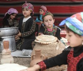 أطفال بعمر الزهور يجسدون التراث والعودة والنكبة في فعالية فصائلية (8)