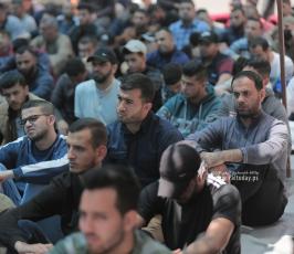الجهاد تقيم صلاة الجمعة تضامنا مع الاسير المضرب عن الطعام خليل العواودة (16)