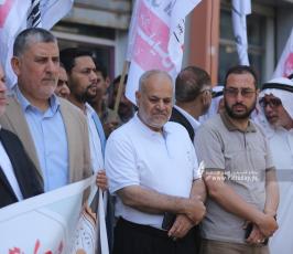 وقفة فصائلية في غزة للتنديد بمسيرة الاعلام المقرر تنظيمها يوم الاحد القادم في القدس (27)