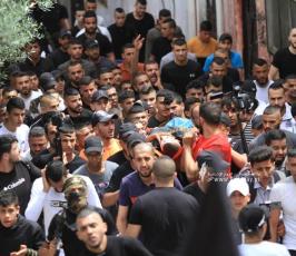  جثمان الشهيد امجد الفايد ( 17 عام ) الذي استشهد برصاص الاحتلال فجر اليوم في مدينة جنين (8)