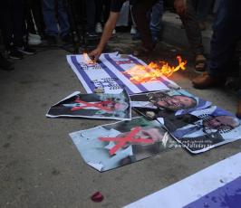 وقفة فصائلية في غزة للتنديد بمسيرة الاعلام المقرر تنظيمها يوم الاحد القادم في القدس (18)