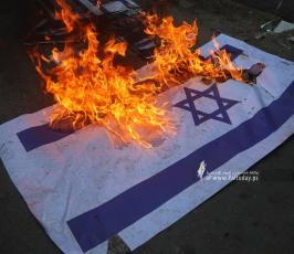وقفة فصائلية في غزة للتنديد بمسيرة الاعلام المقرر تنظيمها يوم الاحد القادم في القدس (21)