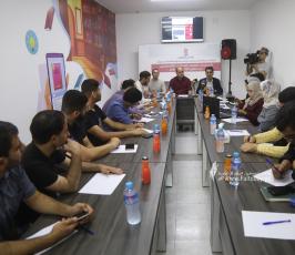 بالصور لجنة دعم الصحفيين تنظم ندوة إعلامية حول الاستهداف المتعمد للصحفيين الفلسطينيين من منظور القانون والإعلا (5)