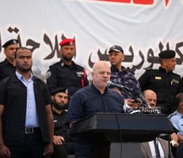 عناصر من الشرطة الفلسطينية بقطاع غزة  يشاركون في حفل تخرج (8)
