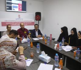 بالصور لجنة دعم الصحفيين تنظم ندوة إعلامية حول الاستهداف المتعمد للصحفيين الفلسطينيين من منظور القانون والإعلا (7)