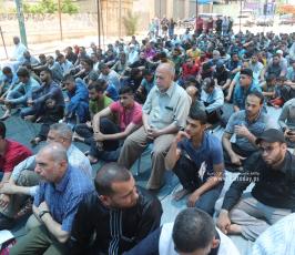 الجهاد بغزة صلاة الجمعة امام مقر الصليب (4)