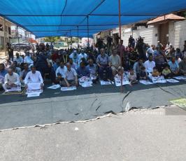 الجهاد بغزة صلاة الجمعة امام مقر الصليب (7)
