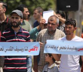 فصائل المقاومة بغزة في ذكرى النكسة ال55 ورفضا للعدوان على الأقصى  (11)