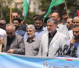 فصائل المقاومة بغزة في ذكرى النكسة ال55 ورفضا للعدوان على الأقصى  (16)