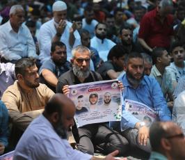 الجهاد بغزة صلاة الجمعة امام مقر الصليب (28)