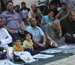 الجهاد بغزة صلاة الجمعة امام مقر الصليب (24)
