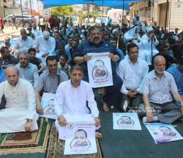 الجهاد بغزة صلاة الجمعة امام مقر الصليب (1)