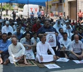 الجهاد بغزة صلاة الجمعة امام مقر الصليب (23)