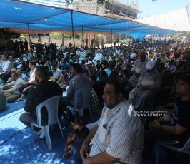 الجهاد تقيم خطبة وصلاة الجمعة نصرة للأسرى و دعما للأسير المضرب عن الطعام خليل عواودة امام مقر الصليب الاحمر بمدينة غزة (37)