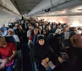 ? صور  وصول الدفعة الأولى من حجاج قطاع غزة إلى مطار القاهرة الدولي (2)