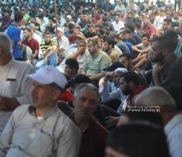 الجهاد تقيم خطبة وصلاة الجمعة نصرة للأسرى و دعما للأسير المضرب عن الطعام خليل عواودة امام مقر الصليب الاحمر بمدينة غزة (5)