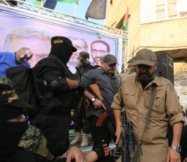 صور قادة سرايا القدس الشهداء القادة الكبار الشهيد خالد منصور والشهيد بهاء أبو العطا والشهيد تيسير الجعبري.5