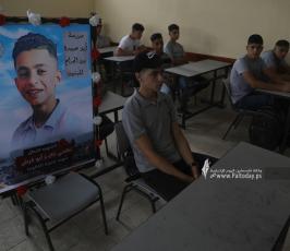  مدرسة أبو عبيدة الثانية في بيت لاهيا شمال قطاع غزة تستقبل عامها الدراسي ال (6)