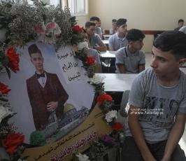  مدرسة أبو عبيدة الثانية في بيت لاهيا شمال قطاع غزة تستقبل عامها الدراسي ال (5)