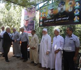 زيارة فصائل المقاومة  بقطاع غزة لمنزل الشهيد القائد تيسير الجعبري (5)