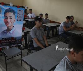  مدرسة أبو عبيدة الثانية في بيت لاهيا شمال قطاع غزة تستقبل عامها الدراسي ال (3)