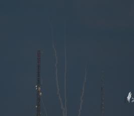 رشقة صاروخية سرايا القدس (1)