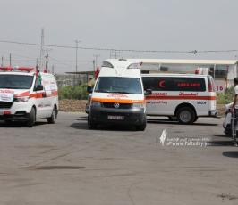 سيارات الإسعاف في غزة باتجاه بيت حانون للمطالبة بحقوق المرضى في العلاج (3)