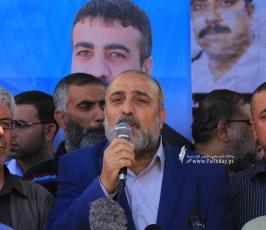 اعتصام اهالى الاسرى وقفة تضامنية امام مقر الصليب الاحمر بغزة مع الاسير ناصر ابو حميد (10)