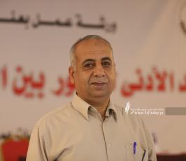 سامي العمصي رئيس الاتحاد العام لنقابات عمال فلسطين في قطاع غزة (2)