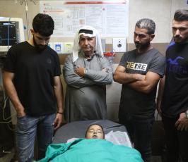 جثمان الشهيد الطفل ريان سليمان (7 أعوام)  (3)