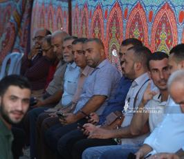  خيمة عزاء لشهداء جنين في ساحة الجندي المجهول بمدينة غزة (6)