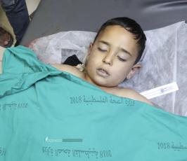 جثمان الشهيد الطفل ريان سليمان (7 أعوام)  (1)