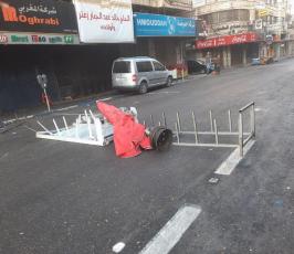 الاشتباكات صباح اليوم في نابلس في أعقاب اعتقال السلطة للمطارد اشتية (2)