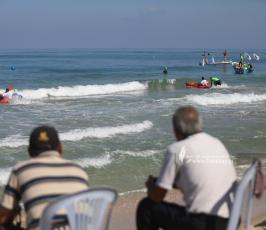 الاتحاد الفلسطيني للشراع والتجديف ينظم بطولة التجديف الشاطئية الأولى على شاطى بحر مدينة غزة (12)