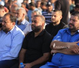  فصائل العمل الوطني والإسلامي تنظم فعالية شعبية رفضا للحصار وسرقة الثروات الطبيعية والغاز (12)