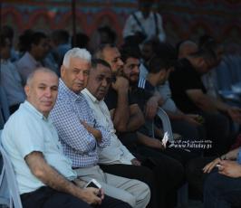  خيمة عزاء لشهداء جنين في ساحة الجندي المجهول بمدينة غزة (14)