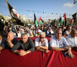 مشاركة فصائل العمل الوطني  والاسلامي فى مهرجان الانطلاقة الجهادية الـ 35 (2)
