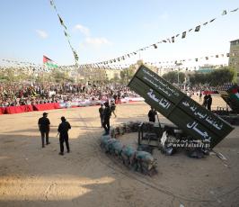 راجمات الصواريخ التي كشفت عنها سرايا القدس في مهرجان الانطلاقة الجهادية (2)