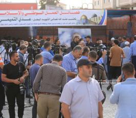 فصائل العمل الوطني والاسلامي تقيم خيمة عزاء للشهيد  عدي التميميابن مدينة القدس  (13)