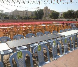 تجهيزات ساحة الكتيبة لمهرجان الانطلاقة (2)