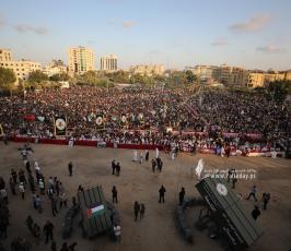 راجمات الصواريخ التي كشفت عنها سرايا القدس في مهرجان الانطلاقة الجهادية (9)
