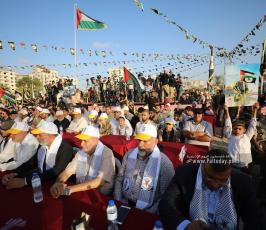 مشاركة فصائل العمل الوطني  والاسلامي فى مهرجان الانطلاقة الجهادية الـ 35 (9)