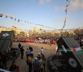 راجمات الصواريخ التي كشفت عنها سرايا القدس في مهرجان الانطلاقة الجهادية (7)