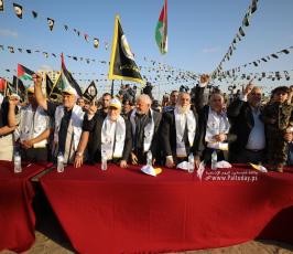 مشاركة فصائل العمل الوطني  والاسلامي فى مهرجان الانطلاقة الجهادية الـ 35 (6)