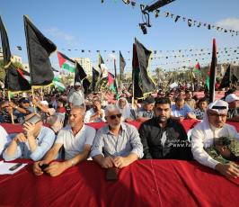 مشاركة فصائل العمل الوطني  والاسلامي فى مهرجان الانطلاقة الجهادية الـ 35 (5)