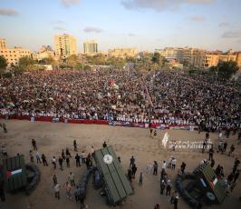 راجمات الصواريخ التي كشفت عنها سرايا القدس في مهرجان الانطلاقة الجهادية (19)