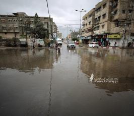 شوارع غزة منخفض جوى (9)