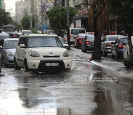 شوارع غزة منخفض جوى (7)